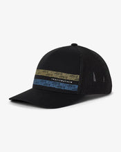 Load image into Gallery viewer, Travis Mathew Holding Pattern Snapback Hat in Black