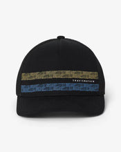 Load image into Gallery viewer, Travis Mathew Holding Pattern Snapback Hat in Black