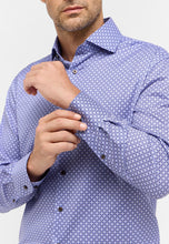 Load image into Gallery viewer, Eterna Modern Printed Shirt in Blue/Brown