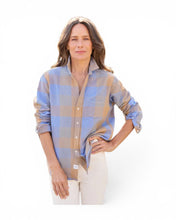 Load image into Gallery viewer, Frank & Eileen Eileen In Blue And Camel Check
