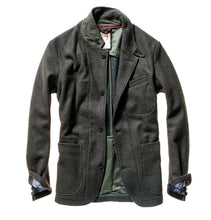Load image into Gallery viewer, Relwen Melton Trap Blazer Dark Loden