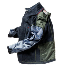 Load image into Gallery viewer, Relwen Melton Trap Blazer Navy