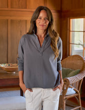 Load image into Gallery viewer, F&E Patrick Jersey Popover Henley in Elephant