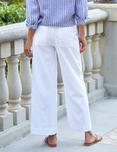 Load image into Gallery viewer, F&E Wexford Wide-Leg Linen Pant in White