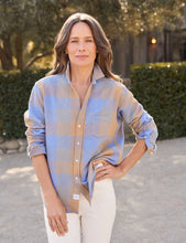 Load image into Gallery viewer, Frank & Eileen Eileen In Blue And Camel Check
