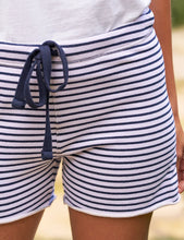 Load image into Gallery viewer, Pearl Favorite Sweatshorts in Navy French Stripe