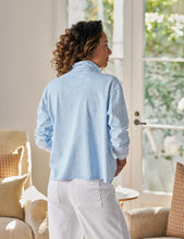 Load image into Gallery viewer, F&E Patrick Popover Henley in Mineral Blue