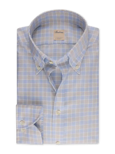 Load image into Gallery viewer, Stenstroms Light Beige Checked Oxford