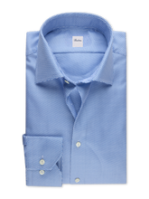 Load image into Gallery viewer, Stenstroms Blue Patterned Twill Shirt