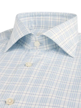 Load image into Gallery viewer, Stenstroms Blue Checked Twill Shirt