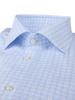 Stenstroms Light Blue Checked Twill Shirt