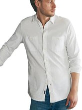 Load image into Gallery viewer, Faherty Men's Field Knit Utility Shirt in Pure White