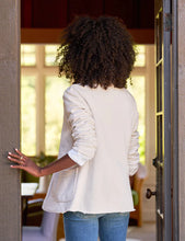 Load image into Gallery viewer, Dublin Sweatshirt Blazer in Vintage White
