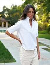 Load image into Gallery viewer, F&E Patty Popover SS Henley in White