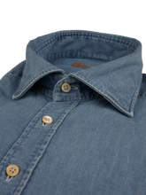 Load image into Gallery viewer, Stenstroms Blue Chambray Shirt