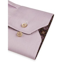 Load image into Gallery viewer, Stenstroms Striped Contrast Twill Shirt in Lavender