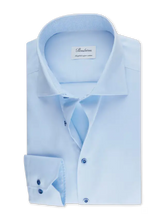 Load image into Gallery viewer, Stenstroms Blue Contrast Twill Shirt