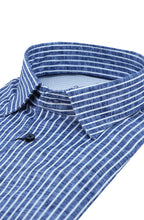 Load image into Gallery viewer, Desoto Casual Kent SS in Navy Stripe