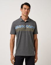 Load image into Gallery viewer, Travis Mathew Midnight Train Polo in Heather Black