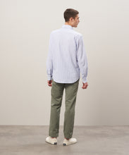 Load image into Gallery viewer, Hartford Men's Navy Seersucker Shirt
