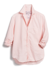 Load image into Gallery viewer, F&E Eileen Tattered Denim Shirt in Ballet