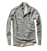 Load image into Gallery viewer, Relwen Thermal Button Mock in LT Grey Heather