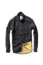 Load image into Gallery viewer, Relwen Herringbone Chamois-Lined Flannel Charcoal