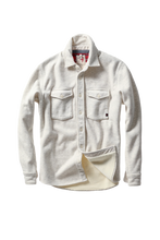 Load image into Gallery viewer, Relwen Pique Fleece Workshirt Chalk