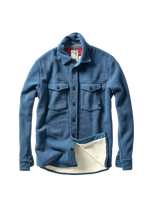 Load image into Gallery viewer, Relwen Pique Fleece Workshirt Dark Marine