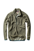 Load image into Gallery viewer, Relwen Sheared Fleece Half-Zip in Olive Fade