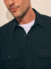 Load image into Gallery viewer, Faherty Men's Legend Sweater Shirt in Heathered Black Twill
