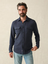 Load image into Gallery viewer, Faherty Men's Legend Sweater Shirt in Brighton Navy Twill