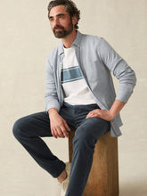 Load image into Gallery viewer, Faherty Coastline Knit Shirt in Oceanside Blue