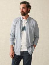 Load image into Gallery viewer, Faherty Coastline Knit Shirt in Oceanside Blue