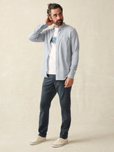 Load image into Gallery viewer, Faherty Coastline Knit Shirt in Oceanside Blue