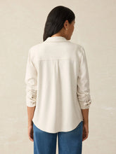 Load image into Gallery viewer, Faherty Legend Sweater Shirt in Off White