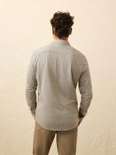 Load image into Gallery viewer, Men's Faherty Coastline Knit Shirt in Fox Grey Gingha