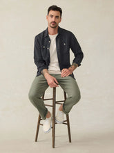 Load image into Gallery viewer, Faherty Tried & True Chambray Workshirt in Durango Black