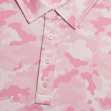 Load image into Gallery viewer, G/FORE Mapped Camo Tech Jersey Polo in Blush