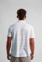 Load image into Gallery viewer, Stone Rose Twilight Terry Shirt in Horizon Pinstripe