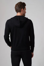 Load image into Gallery viewer, Raffi Full-Zip Hoodie in Black