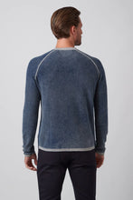Load image into Gallery viewer, Raffi Reversible Cashmere Crew Blue