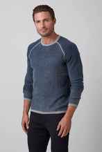 Load image into Gallery viewer, Raffi Reversible Cashmere Crew Blue