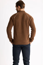 Load image into Gallery viewer, Raffi Cashmere English Rib 1/4 Zip in Mocha