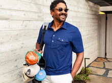 Load image into Gallery viewer, Criquet Performance Sport Players Shirt in Medieval Blue