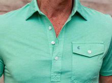 Load image into Gallery viewer, Criquet Heather Performance Sports Players Shirt Baja Blast