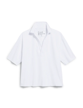 Load image into Gallery viewer, F&E Patty Popover SS Henley in White