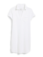 Load image into Gallery viewer, Lauren Polo Dress in White Triple Fleece