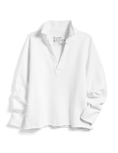 Load image into Gallery viewer, Frank & Eileen Triple Fleece Popover Henley in White