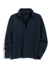 Load image into Gallery viewer, Frank & Eileen Triple Fleece Popover Henley in British Royal Navy